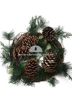 Венок с шишками